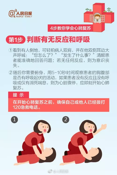 4步教你学会心肺复苏,急救,心肺复苏
