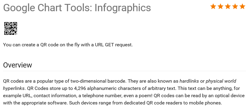 使用Google API生成QR二维码,Google,API,QR,二维码
